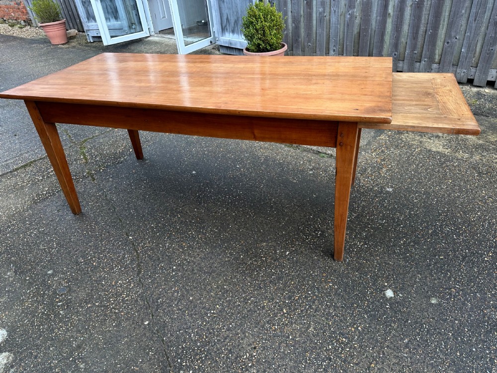 19th Century Cherry Dining Table with bread slide View II