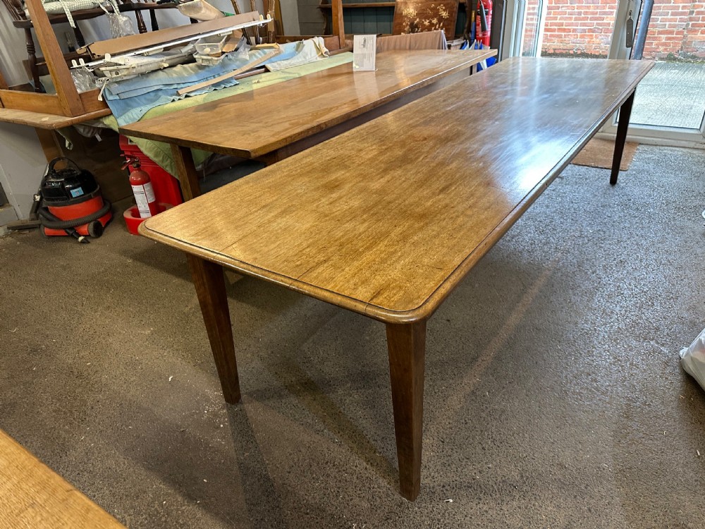 Antique Large Pale 3 Metre Farmhouse Table View III