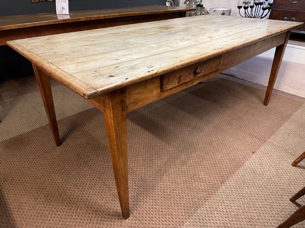 19th Century Rustic Cherry farmhouse table  View III