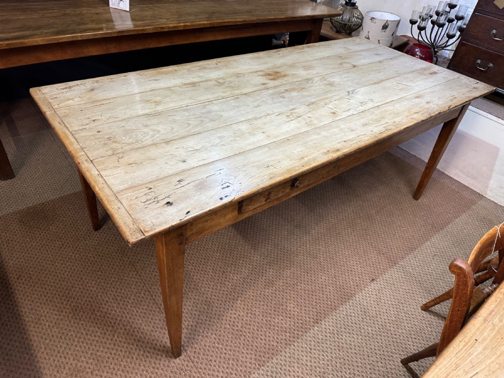 19th Century Rustic Cherry farmhouse table  View IV