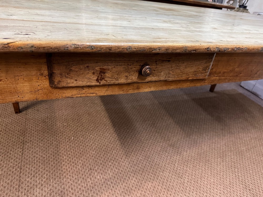 19th Century Rustic Cherry farmhouse table  View V