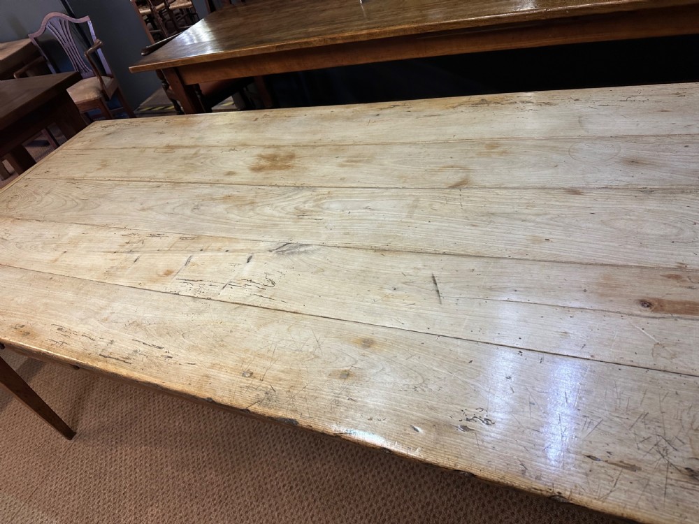 19th Century Rustic Cherry farmhouse table  View VI