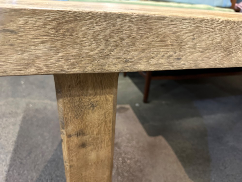 Antique Oak Pale Bleached Normandy Dining Table  View IV