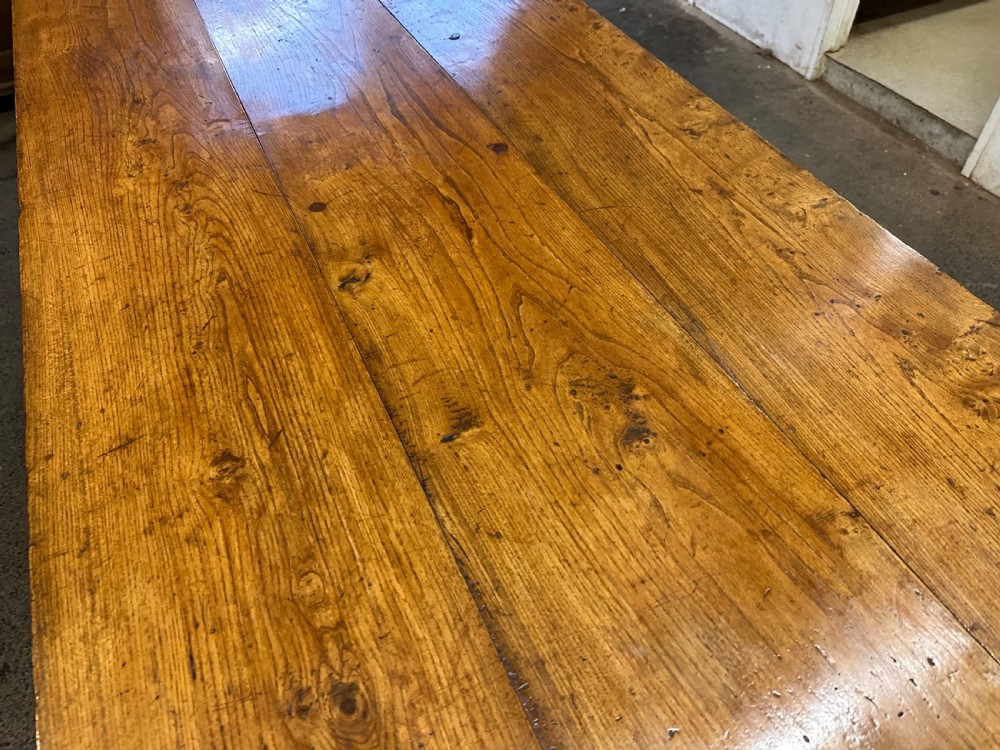 19th Century Elm Farmhouse Table  View III
