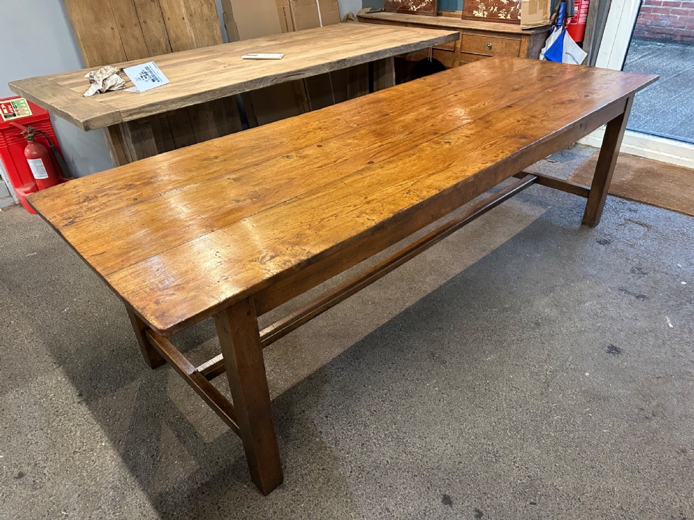 19th Century Elm Farmhouse Table  View V
