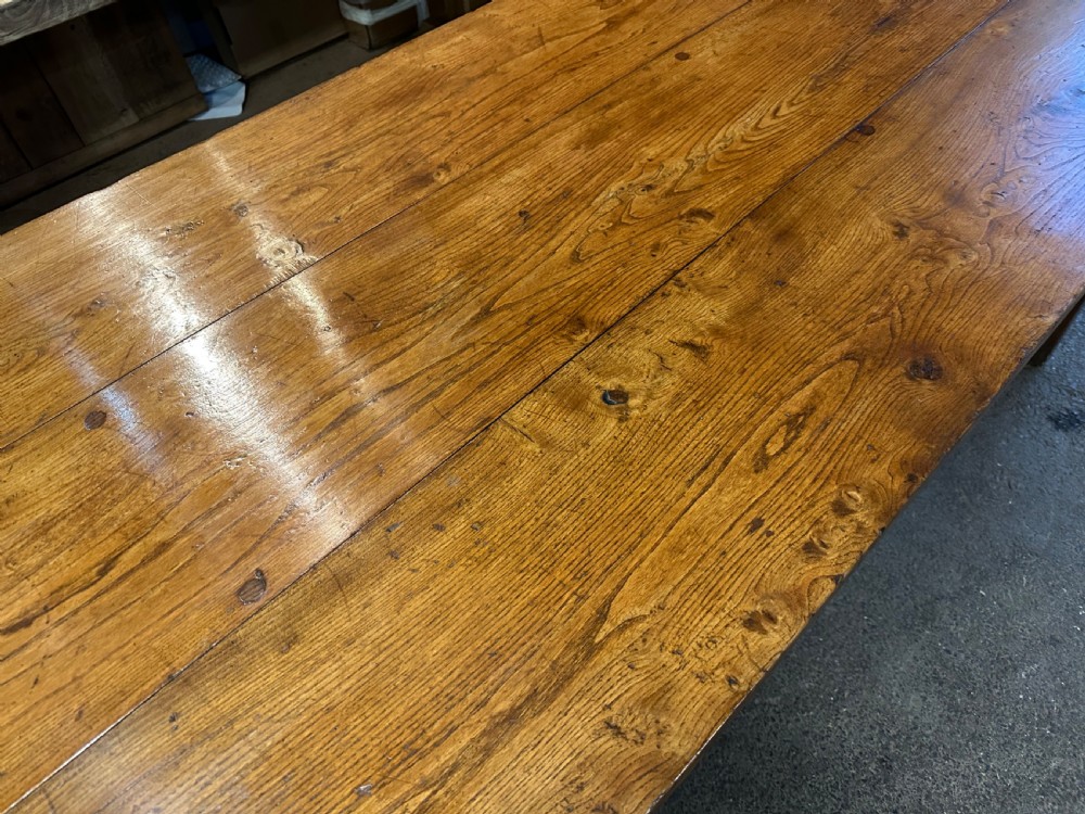 19th Century Elm Farmhouse Table  View VII