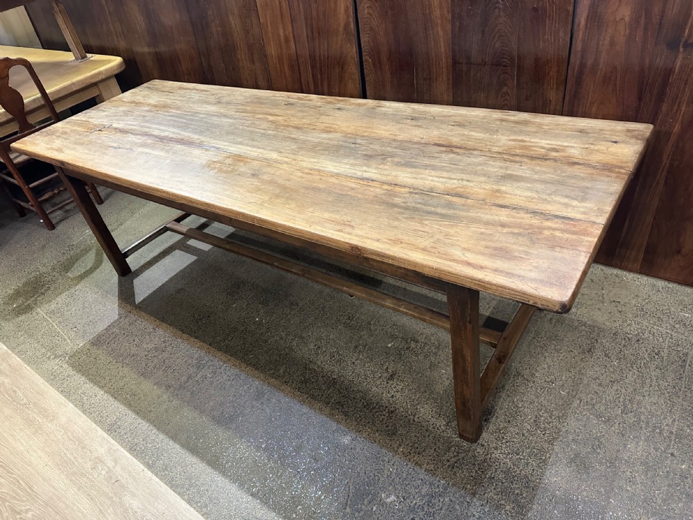 19th Century Beech Farmhouse Table  View II