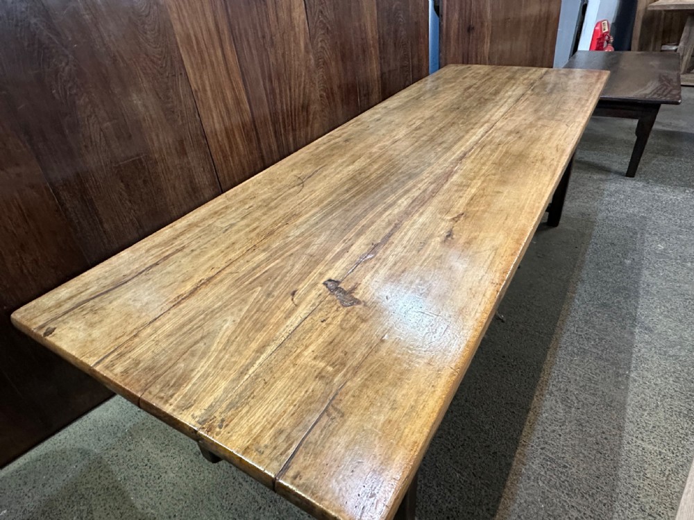 19th Century Beech Farmhouse Table  View III