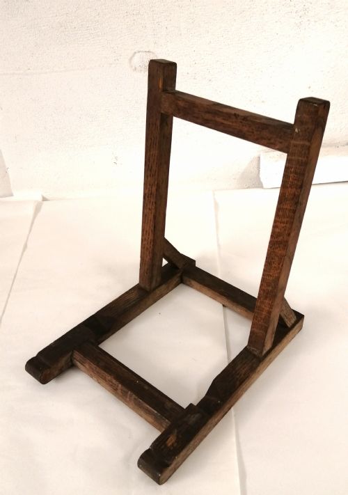 arts and crafts chargerpicture stand - CATEGORY: ANTIQUE MISCELLANEOUS - DATED VICTORIAN