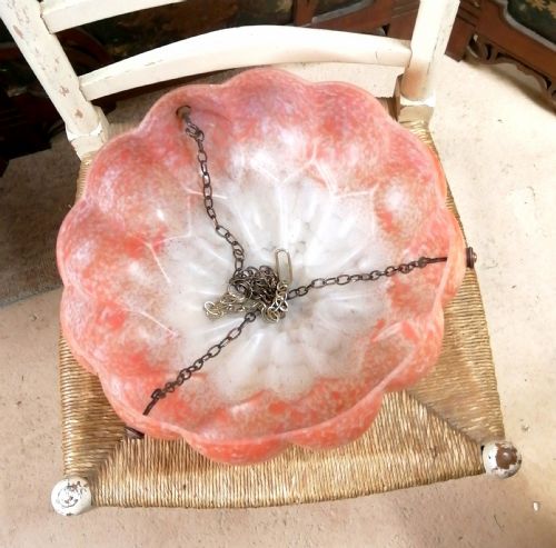 BEAUTIFUL ART DECO GLASS LIGHT SHADE - ADDITIONAL PHOTO 4