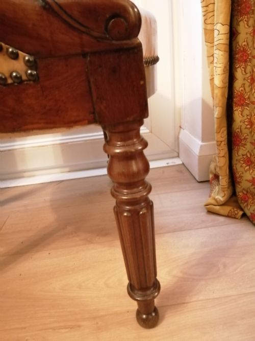 EMPIRE MAHOGANY DESKLIBRARY CHAIR - ADDITIONAL PHOTO 4