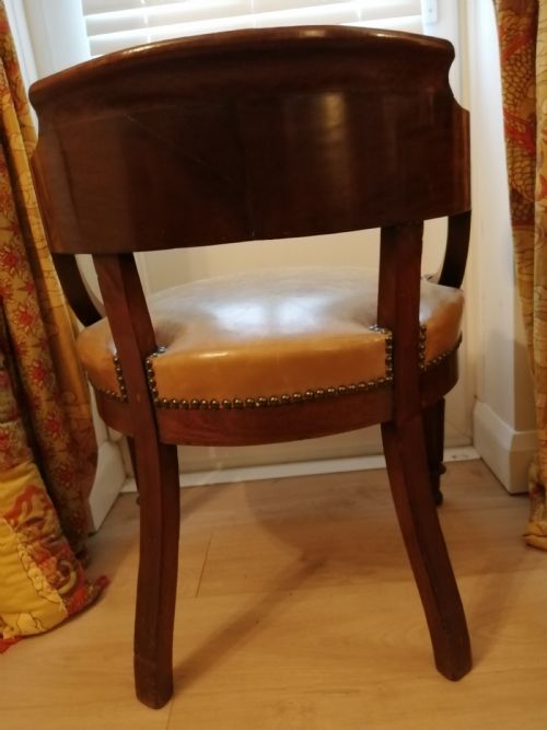 EMPIRE MAHOGANY DESKLIBRARY CHAIR - ADDITIONAL PHOTO 5