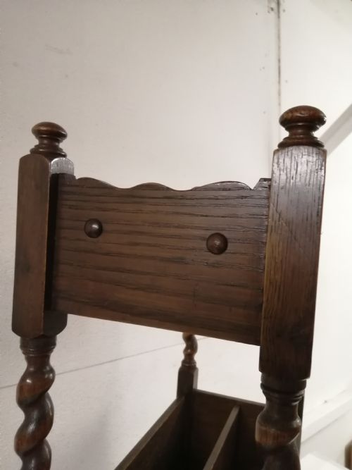 1920S BOOK TROUGH AND MAGAZINE RACK - ADDITIONAL PHOTO 1