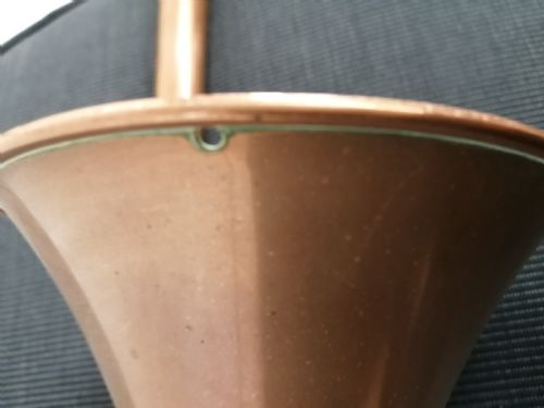 2 LOVELY ANTIQUE COPPER AND BRASS HUNTING HORNS - ADDITIONAL PHOTO 3