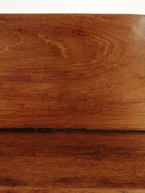 19C LIGHT MAHOGANY HANGING SHELF - ADDITIONAL PHOTO 4