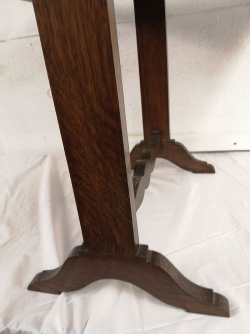 ANTIQUE EMBROIDERED SCREEN TABLE - ADDITIONAL PHOTO 2