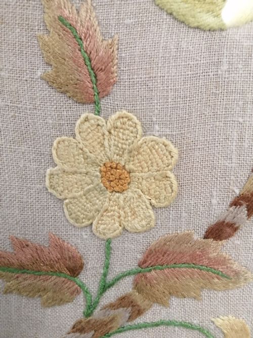 ANTIQUE EMBROIDERED SCREEN TABLE - ADDITIONAL PHOTO 3