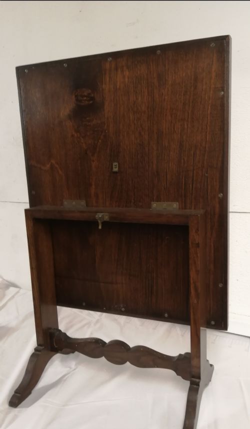 ANTIQUE EMBROIDERED SCREEN TABLE - ADDITIONAL PHOTO 4