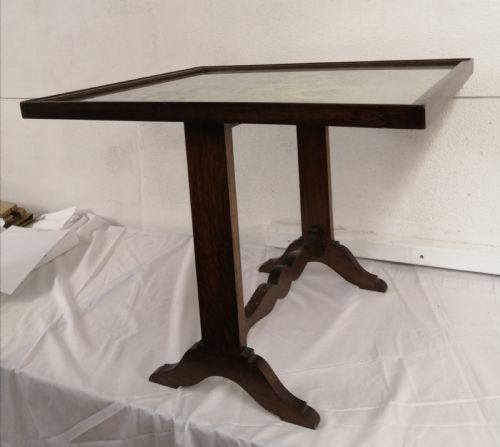 ANTIQUE EMBROIDERED SCREEN TABLE - ADDITIONAL PHOTO 6