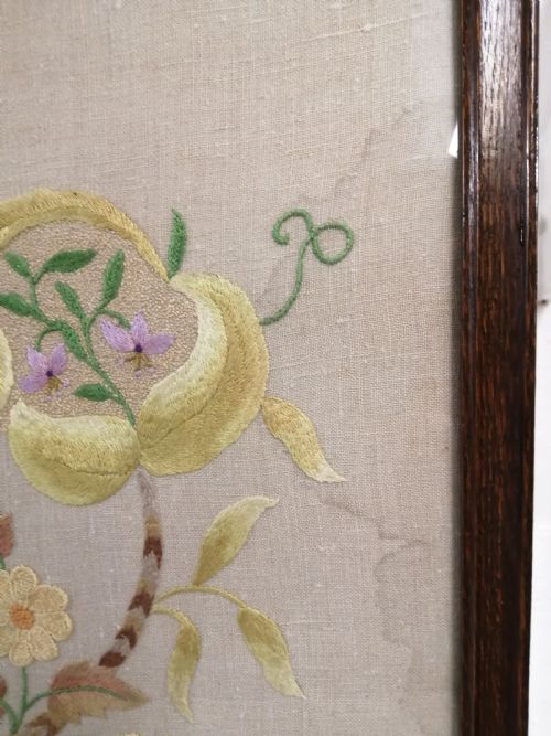 ANTIQUE EMBROIDERED SCREEN TABLE - ADDITIONAL PHOTO 14