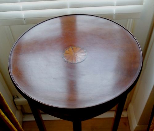 EDWARDIAN INLAID PLANT STAND - ADDITIONAL PHOTO 2