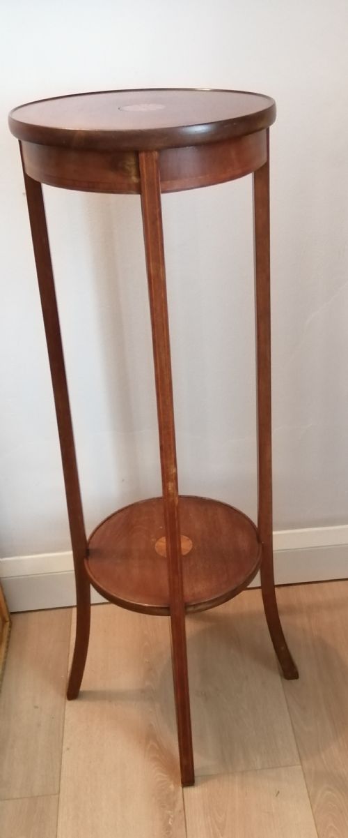 EDWARDIAN INLAID PLANT STAND - ADDITIONAL PHOTO 3
