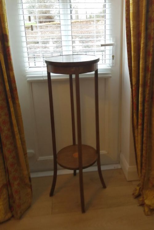 EDWARDIAN INLAID PLANT STAND - ADDITIONAL PHOTO 4