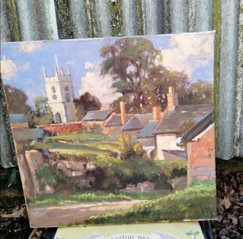 original oil painting - CATEGORY: ANTIQUE ART - DATED 1940