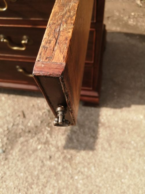 ANTIQUE GEORGIAN MAHOGANY BUREAU - ADDITIONAL PHOTO 8