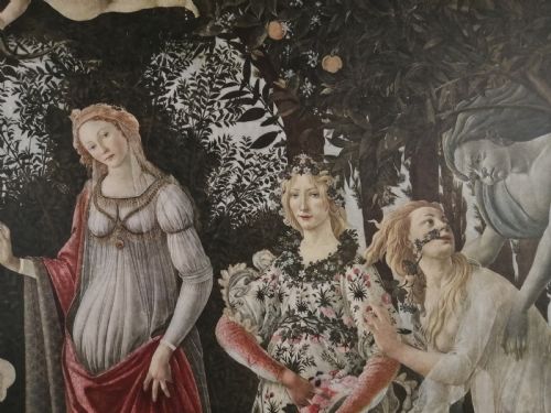 A LARGE ANTIQUE MIDICI PRINT OF PRIMAVERA - ADDITIONAL PHOTO 1