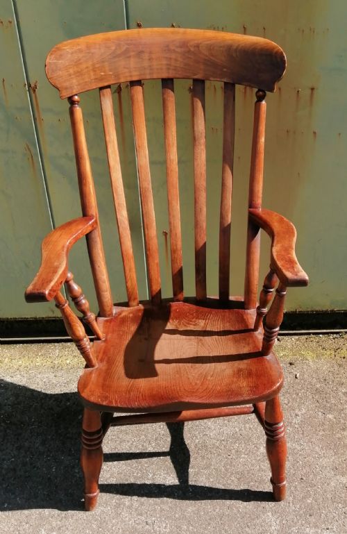 ANTIQUE WINDSOR LATHE BACK ARM CHAIR - ADDITIONAL PHOTO 1
