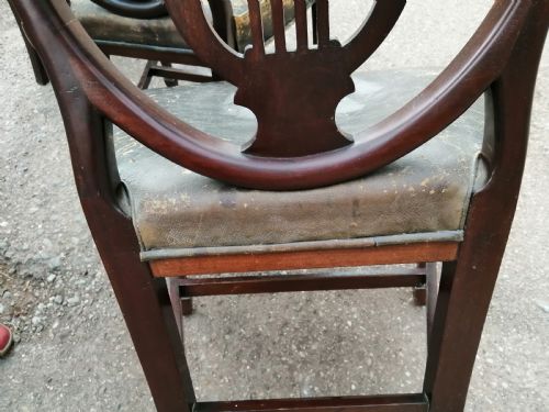 ANTIQUE SET OF 8 MAHOGANY DINING CHAIRS - ADDITIONAL PHOTO 7