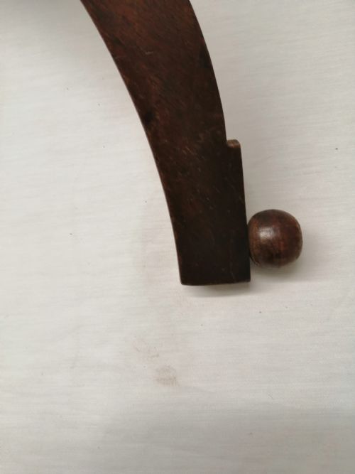 AN EDWARDIAN WALNUT DUET MUSIC STAND - ADDITIONAL PHOTO 7