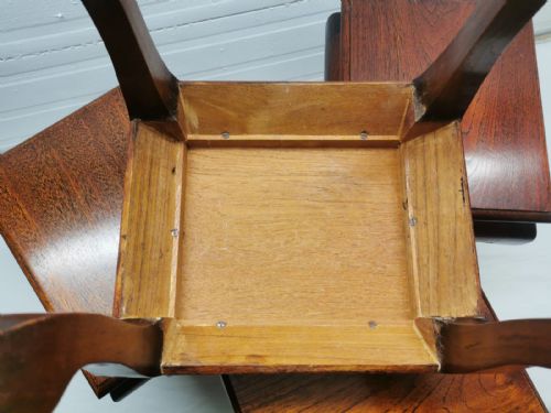 SET OF 4 TEAK COLONIAL STYLE COFFEE TABLES - ADDITIONAL PHOTO 2