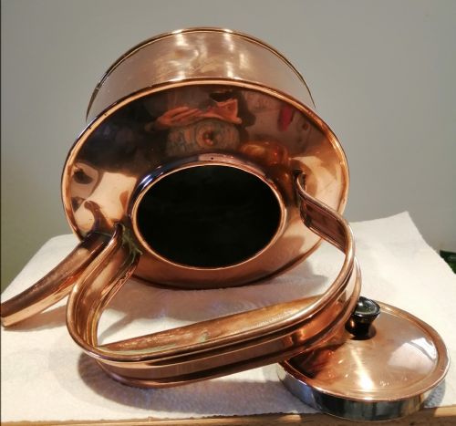 ANTIQUE GARAGE ADVERTISING COPPER KETTLE - ADDITIONAL PHOTO 3