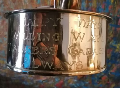 ANTIQUE GARAGE ADVERTISING COPPER KETTLE - ADDITIONAL PHOTO 9