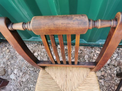 PAIR OF GEORGIAN FRUIT WOOD COUNTRY CHAIRS - ADDITIONAL PHOTO 2