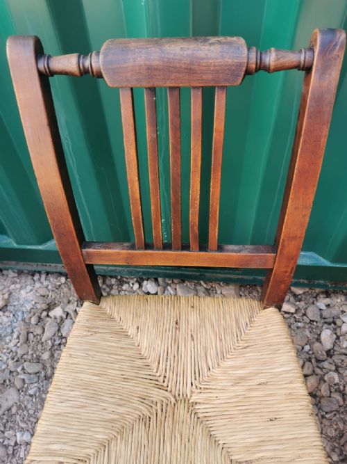 PAIR OF GEORGIAN FRUIT WOOD COUNTRY CHAIRS - ADDITIONAL PHOTO 3