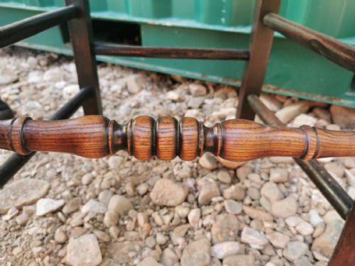 PAIR OF GEORGIAN FRUIT WOOD COUNTRY CHAIRS - ADDITIONAL PHOTO 6