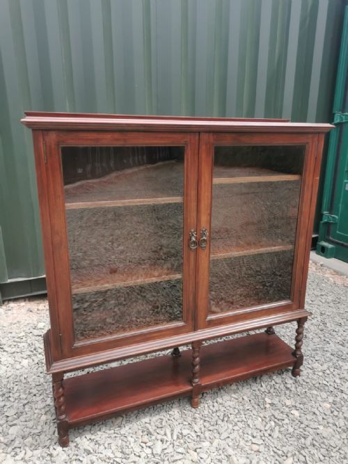 A FINE ARTS AND CRAFTS SHAPLAND AND PETTER MAHOGANY BOOKCASE - ADDITIONAL PHOTO 2