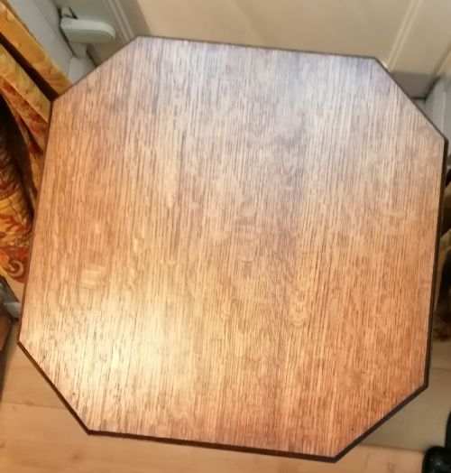 ART DECO OAK OCCASIONAL TABLEBOOK TABLE - ADDITIONAL PHOTO 3