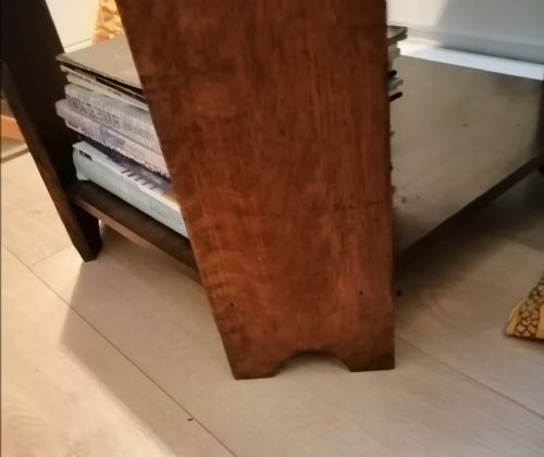 ART DECO OAK OCCASIONAL TABLEBOOK TABLE - ADDITIONAL PHOTO 4