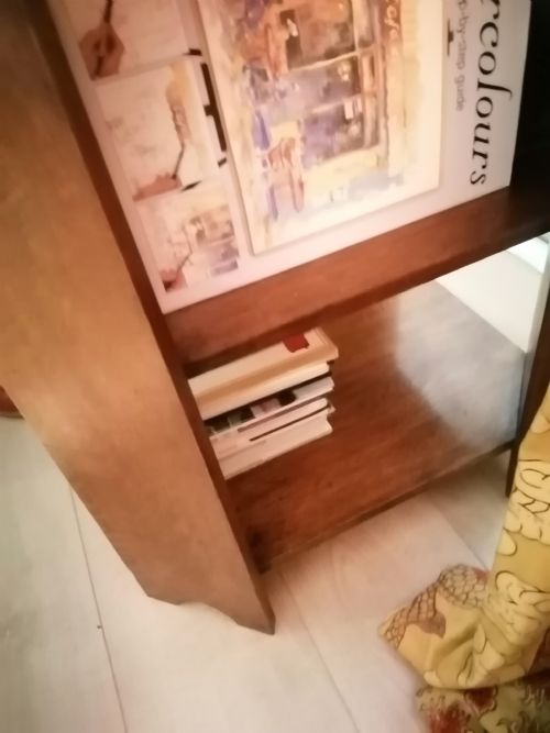 ART DECO OAK OCCASIONAL TABLEBOOK TABLE - ADDITIONAL PHOTO 5