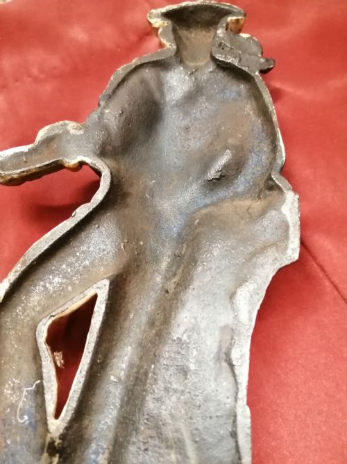 ANTIQUE DOOR STOP BRITAIN'S PRIDE METAL FIGURE - ADDITIONAL PHOTO 8