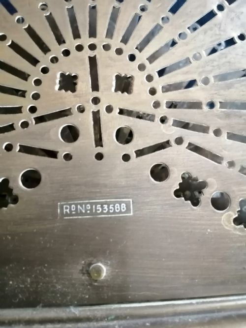 A VICTORIAN BRASS LETTER RACK - ADDITIONAL PHOTO 1