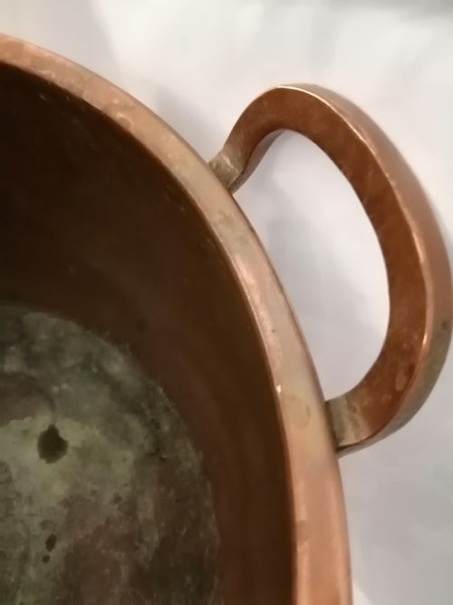 ARTS AND CRAFTS HAMMERED COPPER LOG BIN - ADDITIONAL PHOTO 2