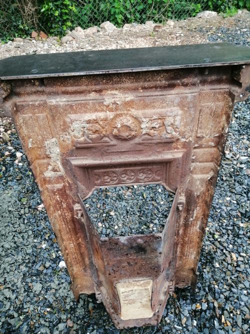 VICTORIAN CAST IRON FIREPLACE AND GRATE - ADDITIONAL PHOTO 9