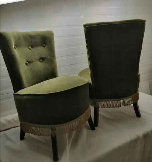 PAIR OF 1920S COCKTAILOCCASIONAL CHAIRS - ADDITIONAL PHOTO 4