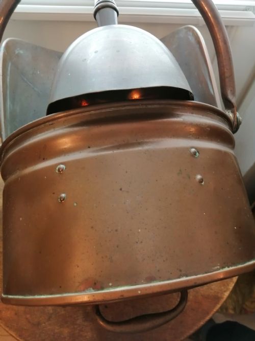 LARGE VICTORIAN COAL HELMETSCUTTLE - ADDITIONAL PHOTO 5