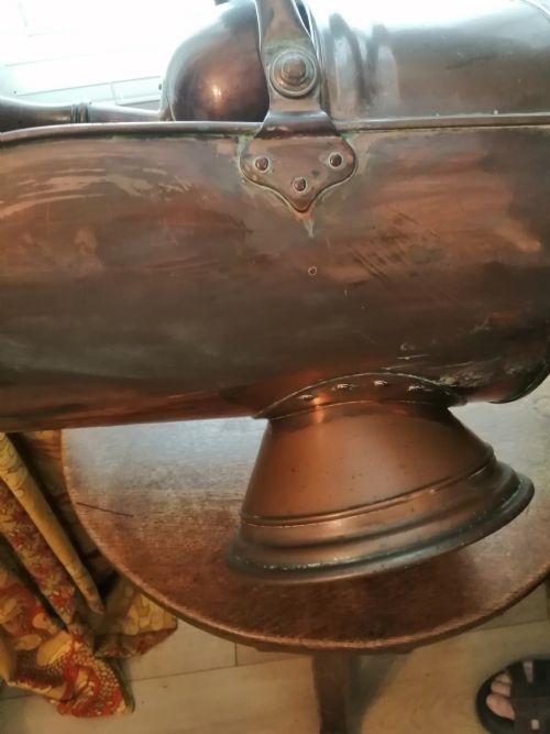 LARGE VICTORIAN COAL HELMETSCUTTLE - ADDITIONAL PHOTO 8